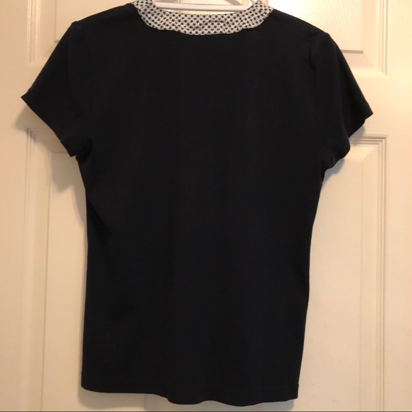 Liz Claiborne-LizSport V Neck Tie Top. Size M - Picture 2 of 4